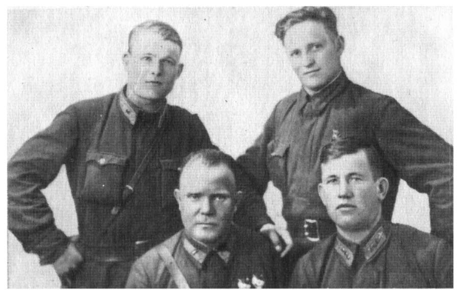 П. Крюков, И. Зибин, Н. Искрин, И. Степанов летчики ВОВ