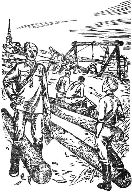 советские солдаты и немецкие дети в 1945 году