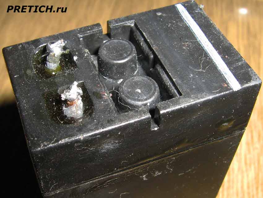 KAMISAFE KM-5607A аккумулятор в лампе