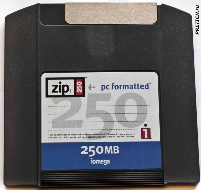 ZIP-250 iomega обзор дискеты для накопителя